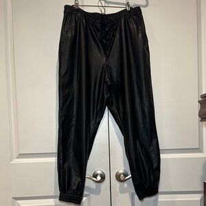 a new day Faux Leather Joggers